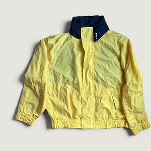 Vintage‎ Tommy Hilfiger Jacket Mens XXL Yellow Hooded Flag Sail Windbreaker 90s
